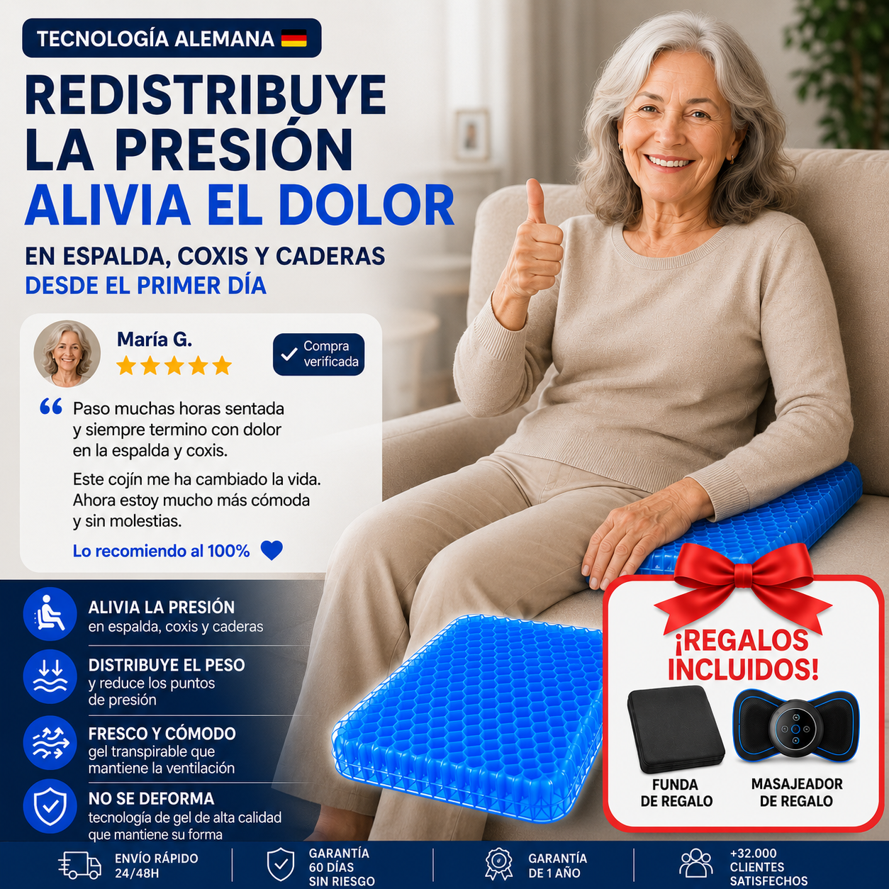 Cojín ErgoGel - Siente el Alivio