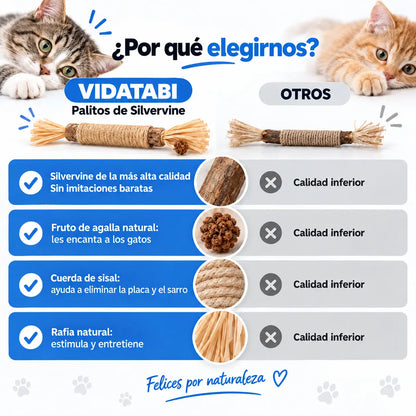 Vidatabi – Palitos Dentales Naturales para Gatos