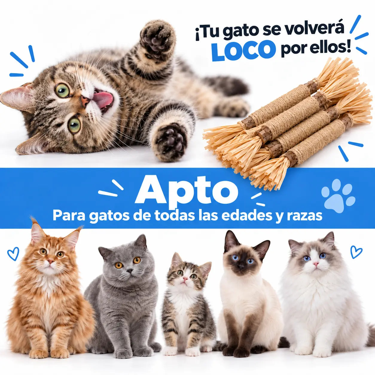 Vidatabi – Palitos Dentales Naturales para Gatos