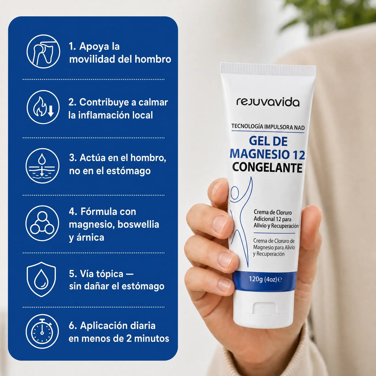 Magnesio Frío™ - Alivia el dolor de hombro