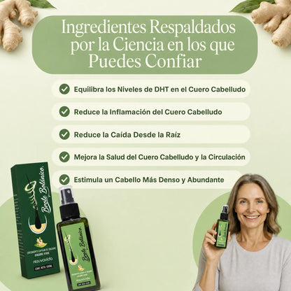 Menos caída del cabello en 26 días o menos